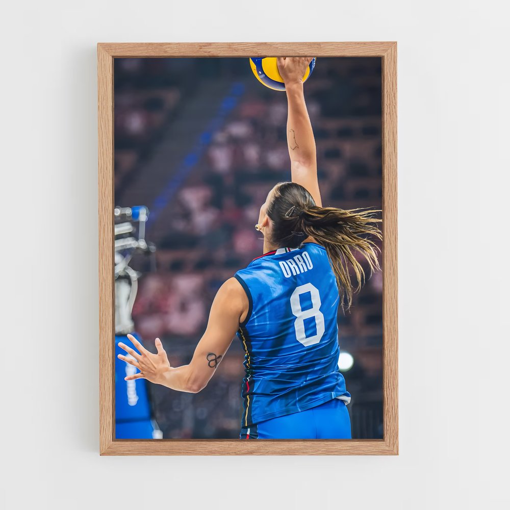 Poster Élan de Volée – affiche Volleyball (vue 4)